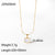 IG Style Shell Geometric Stainless Steel 18K Gold Plated Necklaces