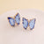 Women Butterfly Copper Stud Earrings