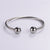 Casual Stripe Circle Round Stainless Steel Electroplating Bangles