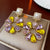 Fashion Flower Geometric Alloy Electroplating Earrings