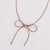 Fashion Bowknot Bowknot Stainless Steel Electroplating Necklaces