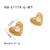 IG Style Heart Heart Stainless Steel Electroplating Earrings