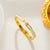 Korean Round Titanium Steel 18K Gold Plated Bangles