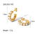 IG Style Pearl Geometric Stainless Steel 18K Gold Plated Earrings