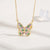 Artsy Women Butterfly Butterfly Zircon Diamond Inlay Necklaces