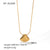 IG Style Shell Geometric Stainless Steel Electroplating Necklaces