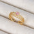 IG Style Women Crown Heart Circle Copper Electroplating Rings