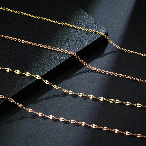 Geometric Titanium Steel 18K Gold Plated Necklaces