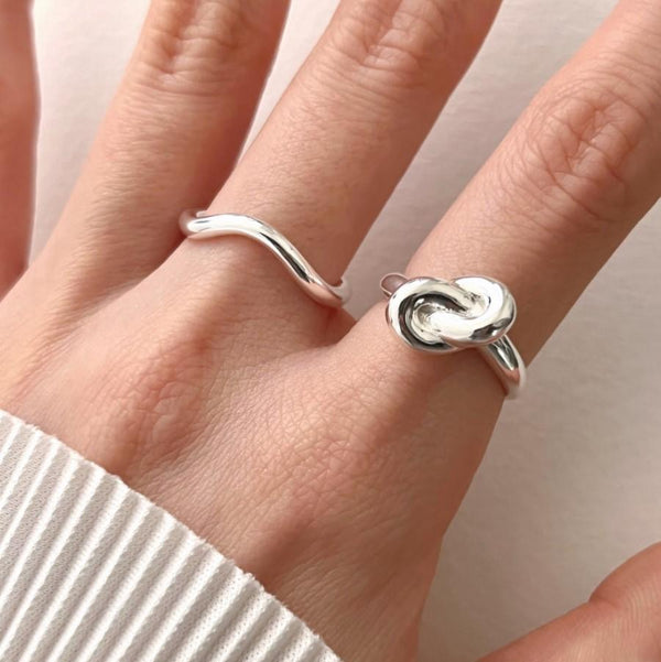 925 Sterling Silver Women Heart Silver Silver Plating Rings