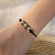 Women Quadrilateral Geometric Glass Knitting Bracelets