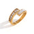 Women Fashion Circle Geometric Stainless Steel 18K Gold Plated Rings