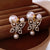 Luxurious Butterfly Bowknot Chinese Zodiac Animal Copper Zircon Inlay Earrings