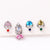 Cartoon Cartoon Zircon Zircon Inlay Earrings