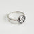 925 Sterling Silver Women Vintage Retro Circle Silver Silver Plating Rings