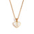 Fashion Heart Stainless Steel 18K Gold Plated Necklaces