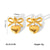 IG Style Heart Geometric Stainless Steel Electroplating Earrings