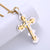 Retro Men Vintage Cross Cross Titanium Steel Electroplating Pendants