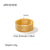 Women IG Style Circle Geometric Stainless Steel 18K Gold Plated Rings