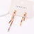 Minimalist Women Vintage Geometric Retro Tassel Copper Electroplating Earrings