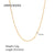 IG Style Circle Geometric Titanium Steel 18K Gold Plated Necklaces