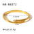 IG Style Asymmetrical Heart Stainless Steel Electroplating Bangles