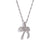 Fashion Bowknot Geometric Stainless Steel 18K Gold Plated Necklaces