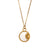 Fashion Round Geometric Stainless Steel 18K Gold Plated Necklaces