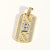 Unisex Letter Zircon Electroplating Necklaces