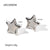 IG Style Moon Star Geometric Stainless Steel 18K Gold Plated Earrings