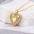 Minimalist Heart Geometric Copper Pendants