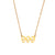 Fashion Number Geometric Stainless Steel 18K Gold Plated Necklaces