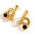 Fashion Circle Geometric Stainless Steel 18K Gold Plated Earrings