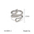 IG Style Ring Stripe Circle Geometric Stainless Steel Electroplating Rings