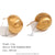 Fashion Circle Geometric Stainless Steel 18K Gold Plated Stud Earrings