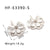 IG Style Flower Flower Stainless Steel Electroplating Earrings