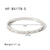 IG Style Circle Stripe Stainless Steel Electroplating Bangles