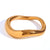 Women Fashion Circle Geometric Stainless Steel 18K Gold Plated Rings