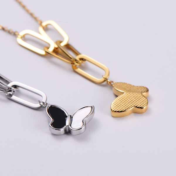 Retro Vintage Women Geometric Metal Doll Stainless Steel Electroplating Pendants