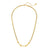 Fashion Ellipse Quadrilateral Round Geometric Stainless Steel 18K Gold Plated Necklaces