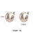 Minimalist Quadrilateral Round Geometric Stainless Steel Electroplating Earrings