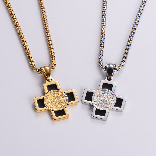 Expressive Cross Stainless Steel Electroplating Pendants