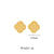 Korean Cosmos Geometric Titanium Steel Electroplating Earrings