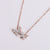 Women Korean Diamond Metal Shell Tassel Butterfly Star Titanium Steel Gold Plating Necklaces