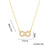 Moderate Luxury Number Letter Text Titanium Steel 18K Gold Plated Necklaces