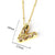 Unisex Letter Zircon Electroplating Necklaces