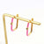 IG Style Women Metal U-Shape Copper Earrings