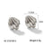 IG Style Shell Geometric Stainless Steel Electroplating Earrings