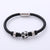 Sporty Unisex Polka Dot Leather String Bracelets