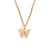 Fashion Letter Number Geometric Text Stainless Steel 18K Gold Plated Necklaces