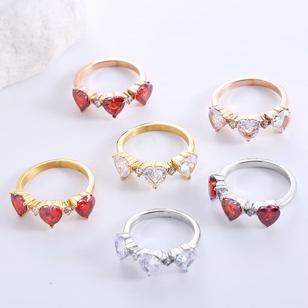 Korean Tennis / Diamond Line Circle Stainless Steel Electroplating Rings